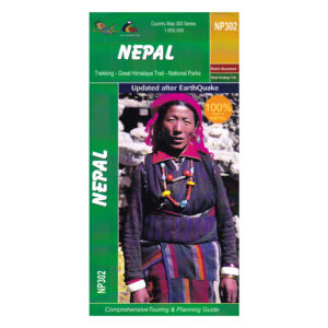Nepal The Great Himalaya Trail (GHT) - Route Planner Map Poster (NP302)