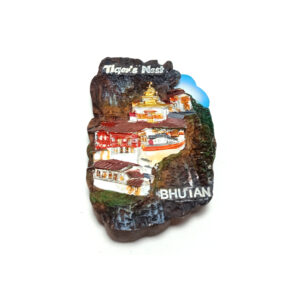 Ceramic Refrigerator Magnet (Tiger's Nest Bhutan CFM36)